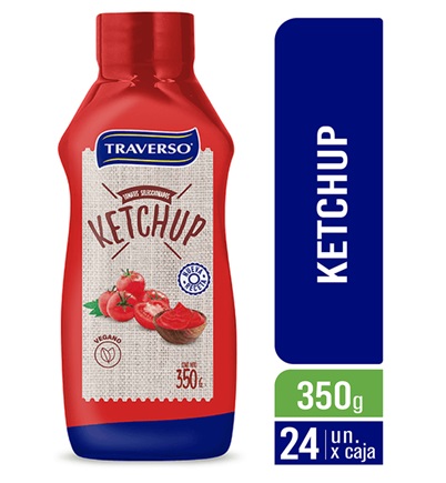 KETCHUP 350ML TRAVERSO PET