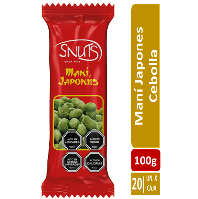 MANI JAPONES CEBOLLA 20X100G