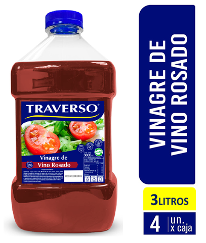 VINAGRE DE VINO ROSADO 3000ML PET