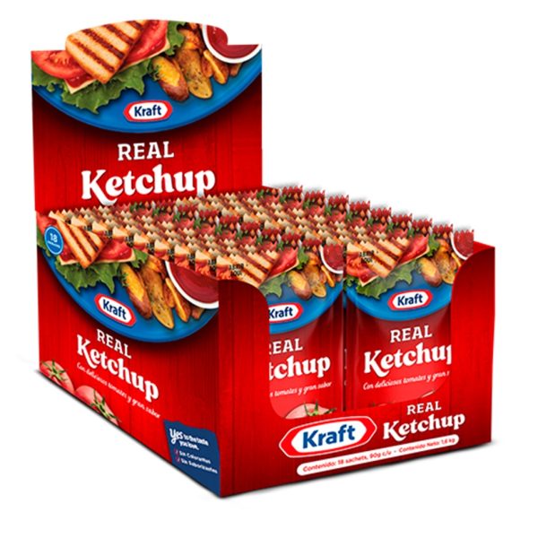 KETCHUP DISPLAY 18X90GRS. KRAFT
