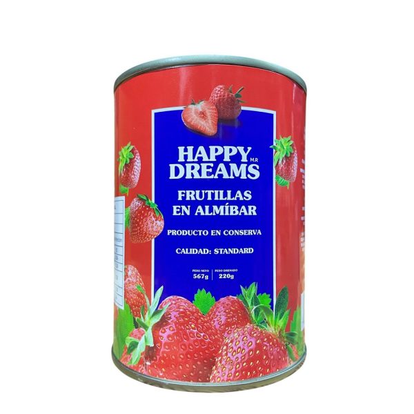 FRUTILLA ENTERAS 567 GRS. HAPPY DREAMS