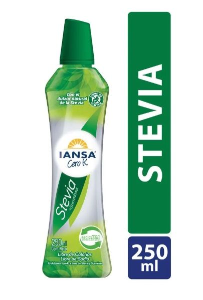 ENDULZANTE STEVIA CERO K IANSA PACK 4X250ML