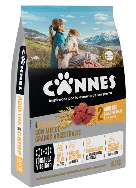 ALIMENTO PERRO RAZA PEQUENAS CARNE/CEREAL CANNES 3 KG
