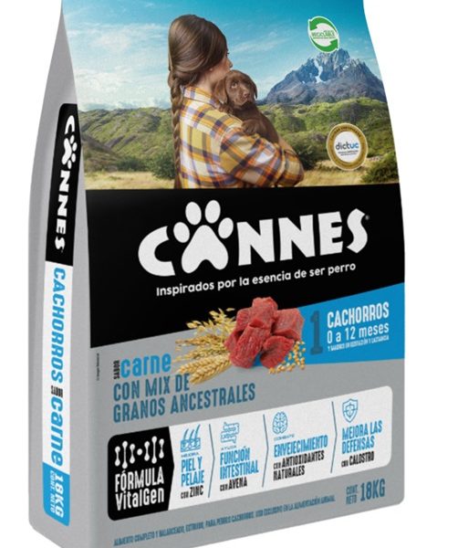 ALIMENTO PERRO CACHORRO CARNE/CEREAL CANNES 18 KG