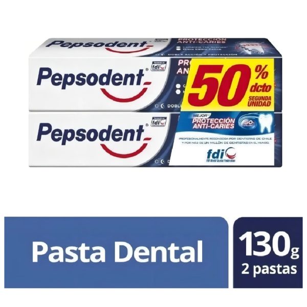 ORAL PEPSODENT ANTI CARIES 2X180GR