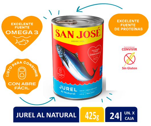 JUREL AL NATURAL 425gr. SAN JOSE