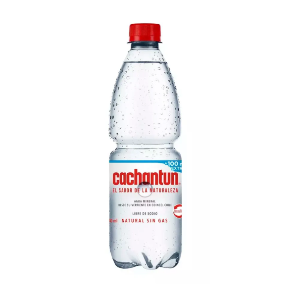 AGUA MUINERAL SIN GAS CACHANTUN 600 ML.