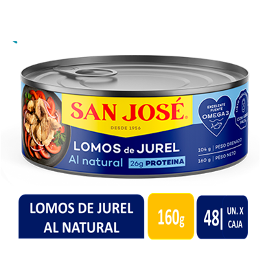 JUREL SAN JOSE LOMOS DE JUREL AL NATURAL 160gr.