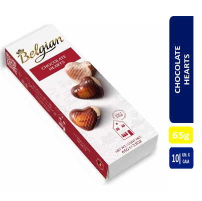 NEW BELGIAN HEARTS 65GR (x10)