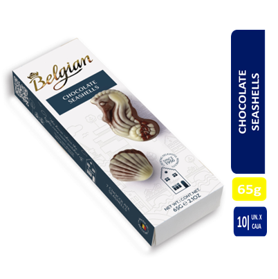 CHOCOLATE SEASHELLS BELGIAN 65 GRS