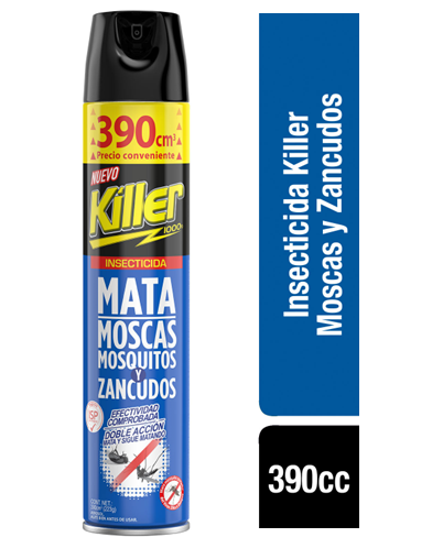 Insecticida Killer 1000 Mosca y Zancudos 390cc