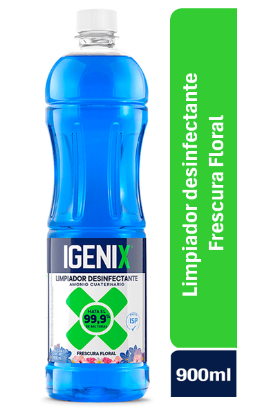 LIMPIADOR DESINFECTANTE FRESCURA FLORAL IGENIX 900 ML