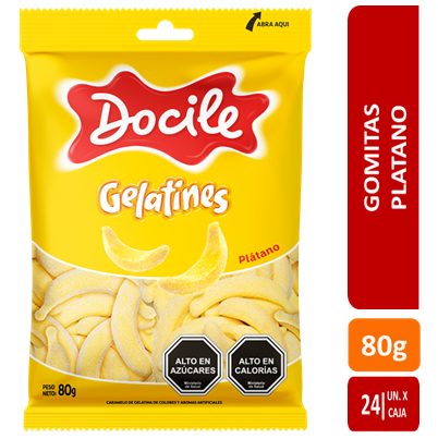 GOMITAS PLATANOS DOCILE 24X80G