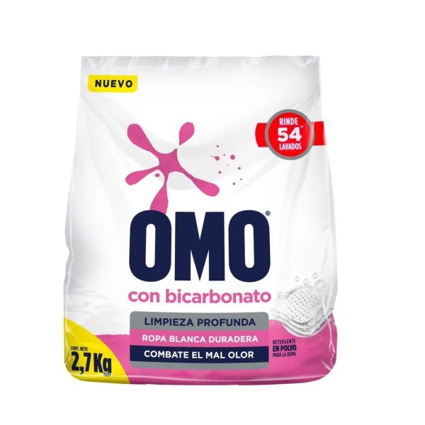 DETERGENTE POLVO C/ BICARBONATO OMO 2.7 KG