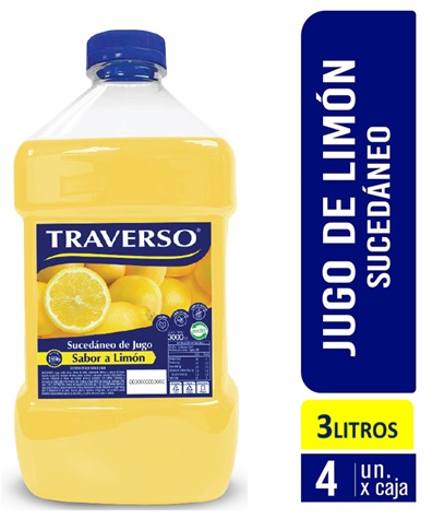 JUGO DE LIMON SUCEDANIO TRAVERSO 3 LITROS