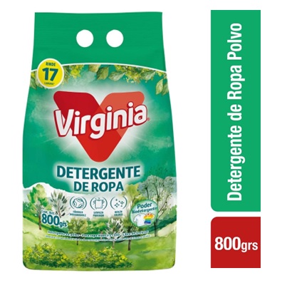 VIRGINIA DETERGENTE EN POLVO 800Gr