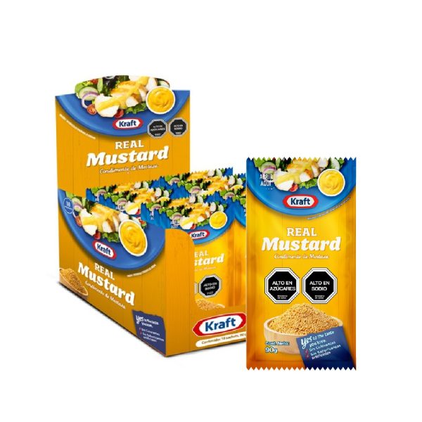 DISPLAY MOSTAZA KRAFT 18X90GR