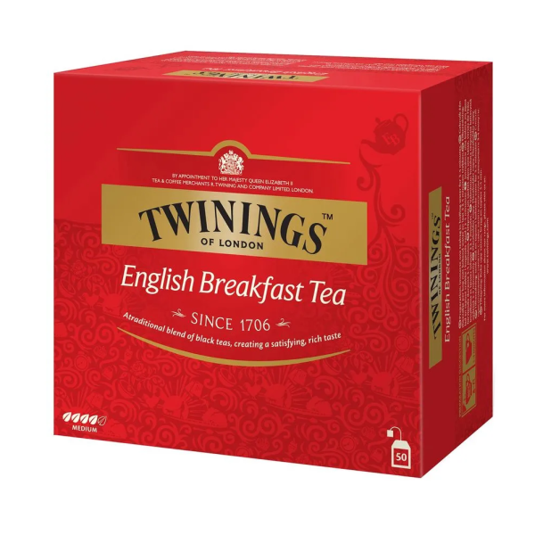 TE NEGRO ENGLISH BREAKFAST TWININGS (caja roja)
