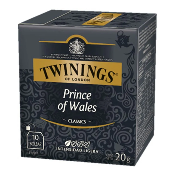TE NEGRO PRINCE OF WALES 10 BOLSITAS TWININGS