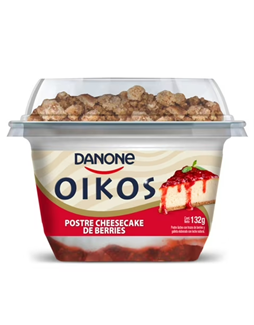 OIKOS POSTRE CHEESCAKE BERRIES 12X1232GR